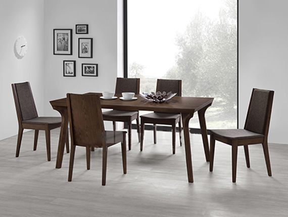 Bộ bàn ăn gỗ Silvano (1 Bàn + 6 ghế)